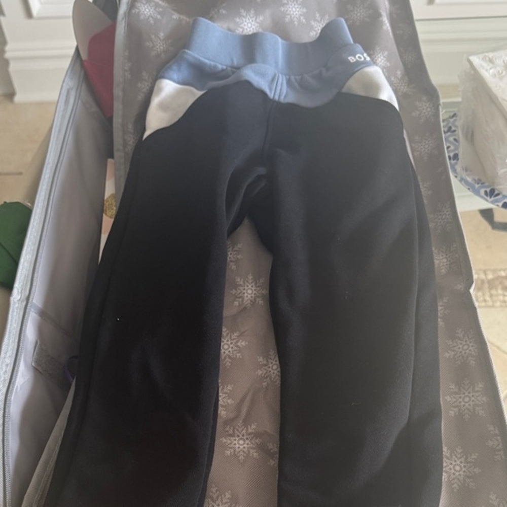Hugo Boss Kids Black and Blue Joggers